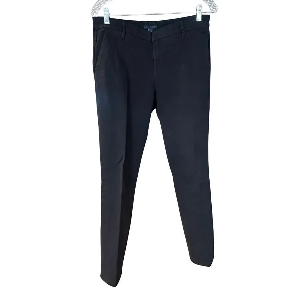 Tommy Hilfiger Womens Brushed Cotton Lightweight Chino Pants Black Size 8